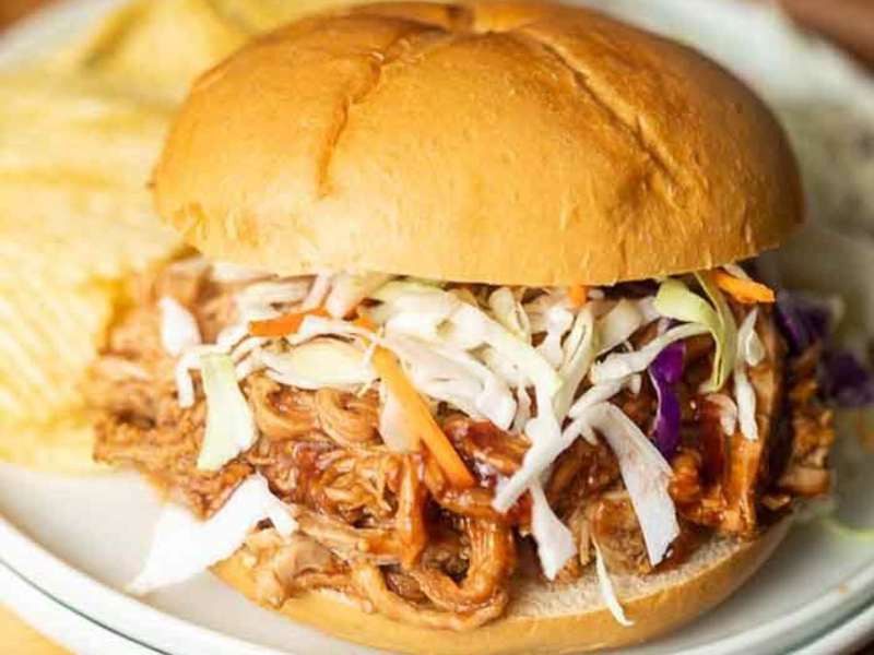 Pulled pork burger, tilkøb til hotdog eller grillbuffet.