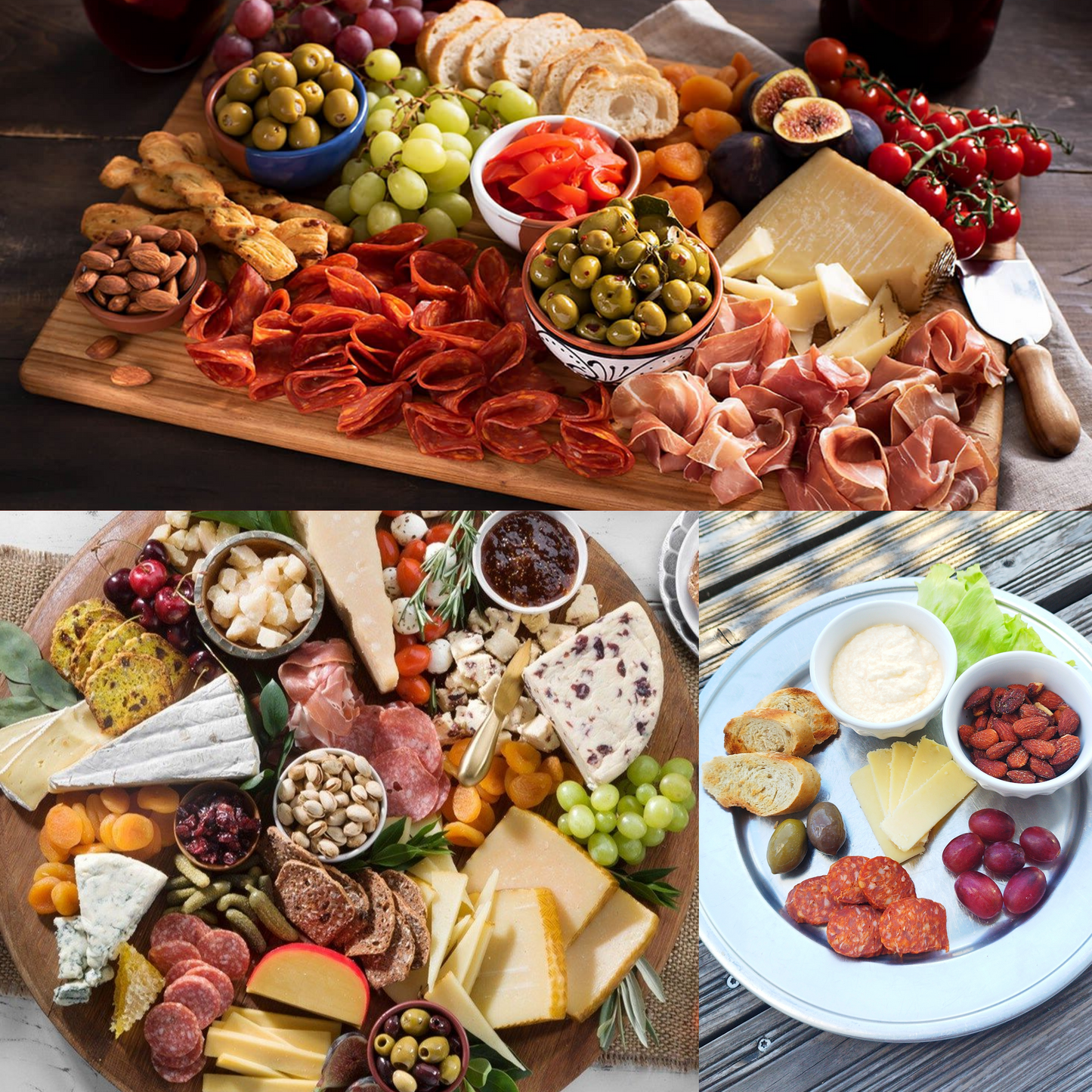 Luksus tapas snack boards. Incl. brød, kiks og dip.