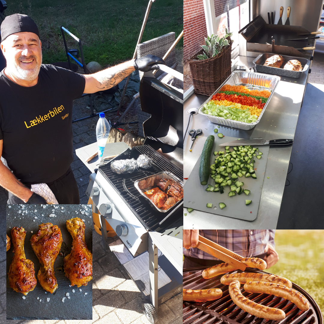 Luksus grillbuffet Basis servering.